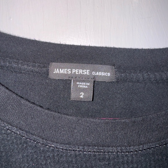 James Perse relaxed thermal raglan size 2 - Picture 2 of 4
